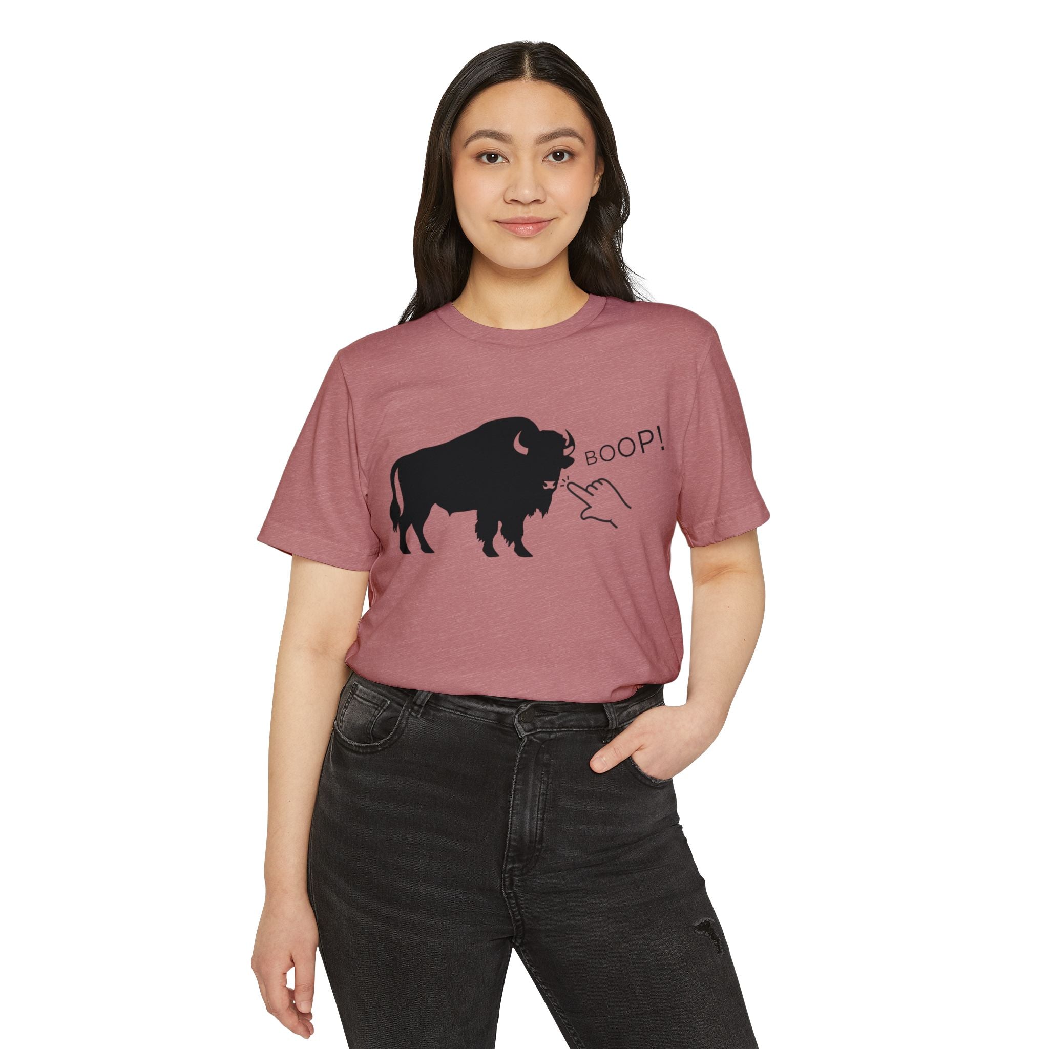 Unisex Organic Tee — Don't Pet the Bison