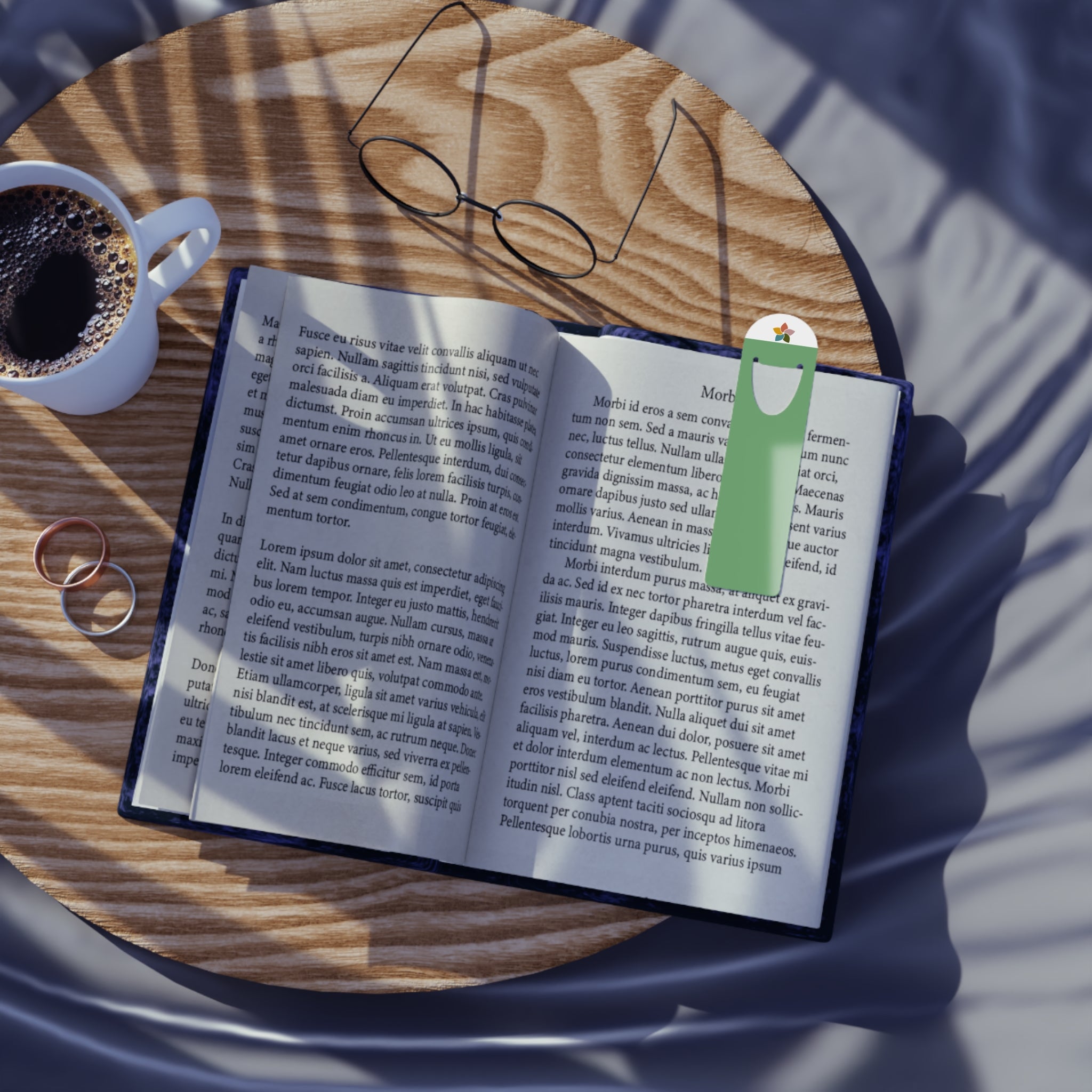 Aluminum Bookmark - Flower Design