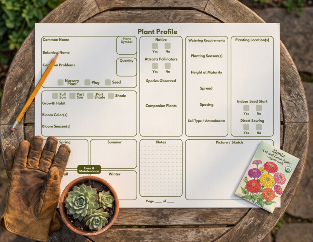 Printable Plant Profile Worksheet