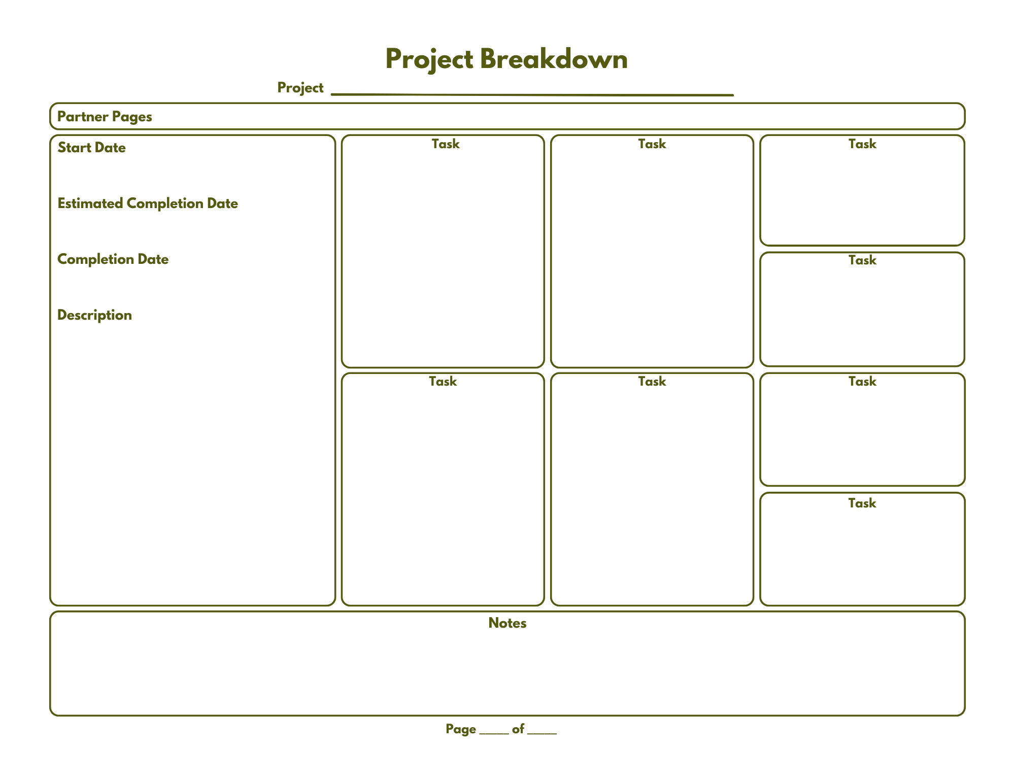 Printable Xeriscape Template Bundle - Minimalist