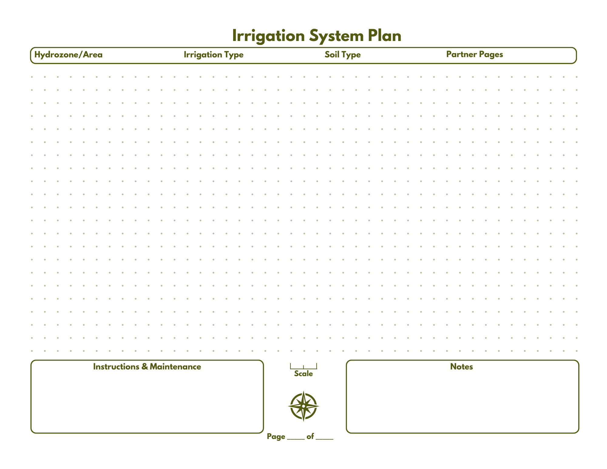 Printable Xeriscape Template Bundle - Minimalist