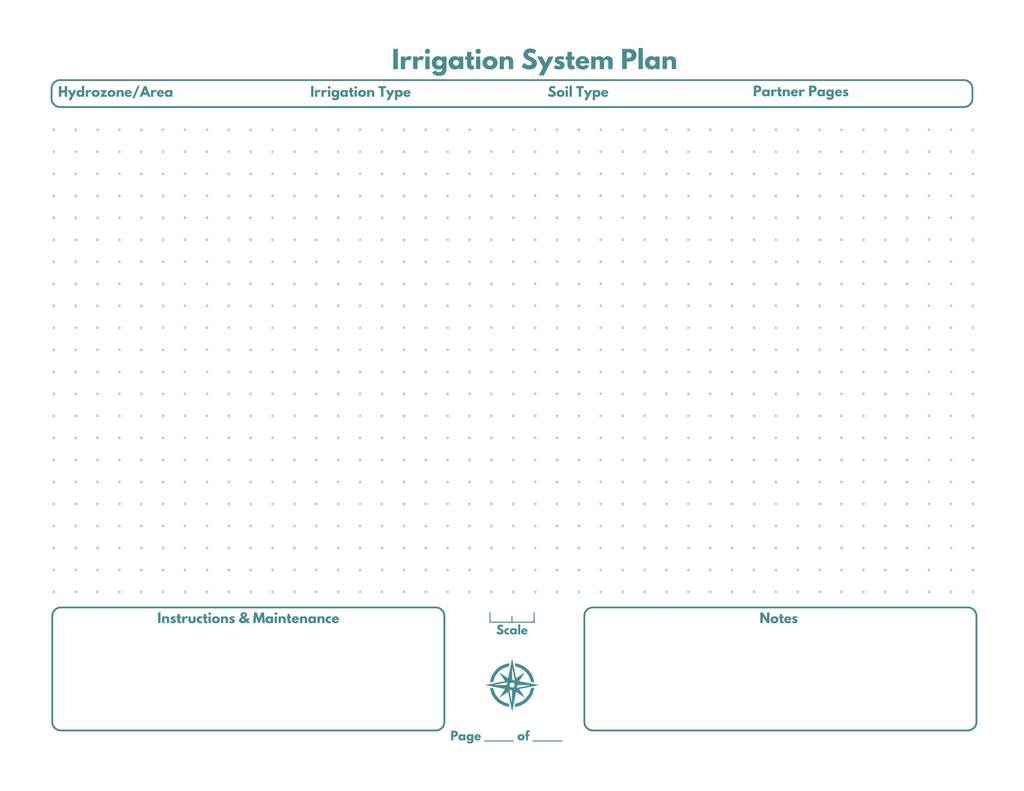 Printable Xeriscape Template Bundle - Signature Bloom